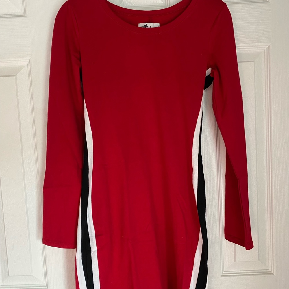 new hollister red dress
